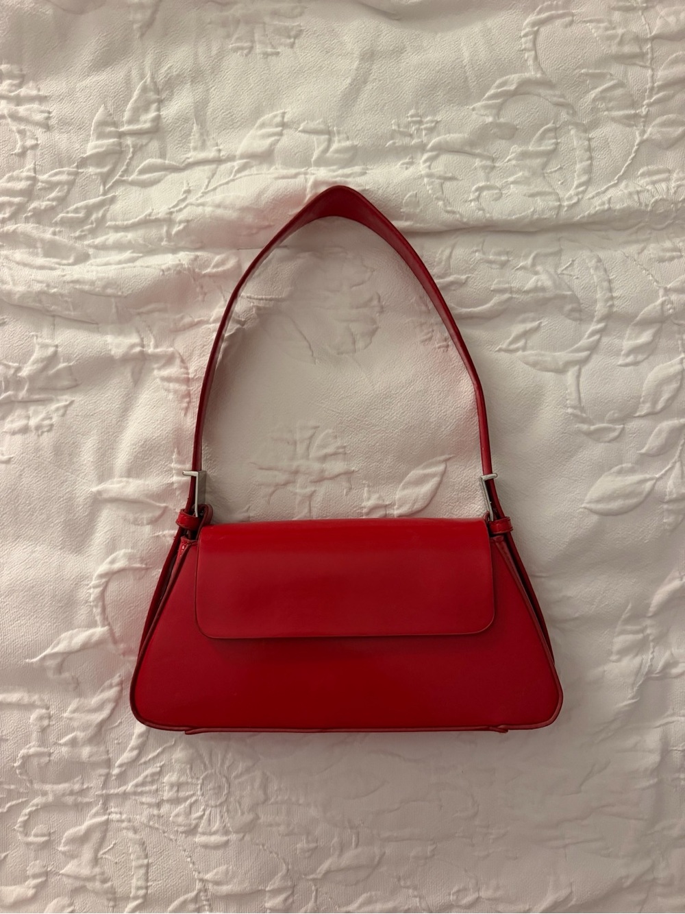 Zara Red Shoulder Bag with Flap